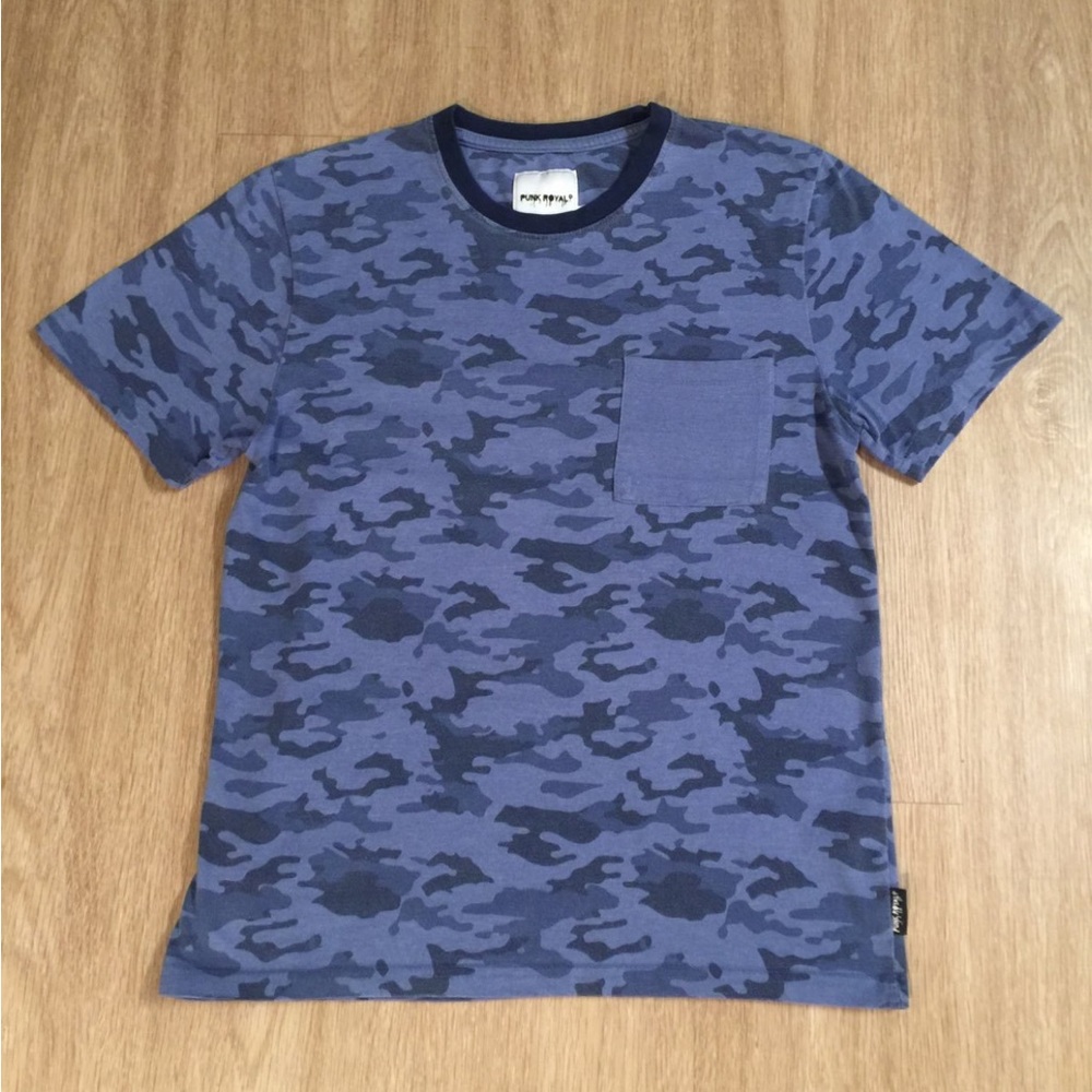 Punk Royal Blue Camo Men's Shirt